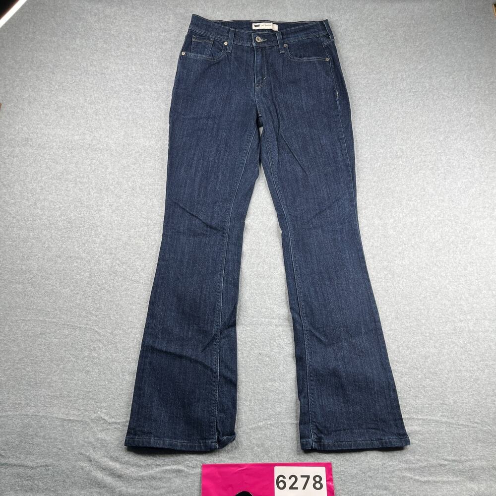 Womens 515 Bootcut Jeans Womens Size 6L Dark Wash Button Pockets